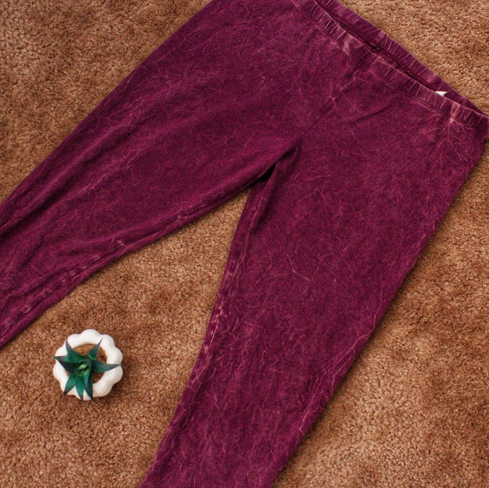 XL Maroon Mossimo printed leggings